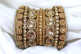 Traditional Kundan Kada set for two hands by Leshya
