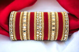 Rich Texture bangle set with Silk thread Bangles by Leshya