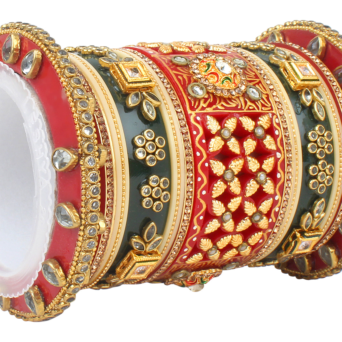 Traditional Rajasthani Bridal Chura by Leshya BANGLES BY LESHYA