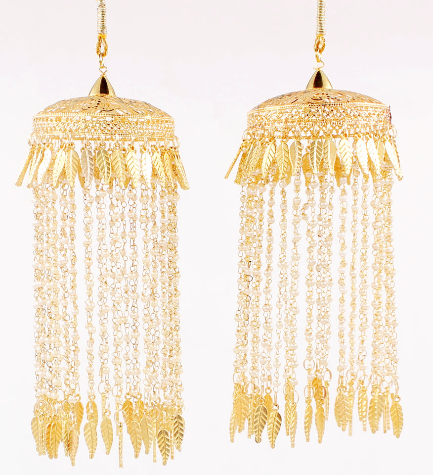 Long beaded Kaleere with Adjustable Knot by Leshya
