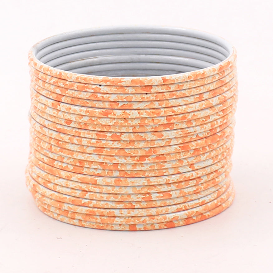 Set of 24 Marble Textured Bangles by Leshya