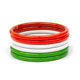 Neon Textured Kadas with Indian Flag set of 18 kadas