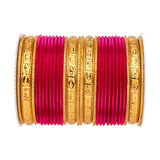 Bangle Set with Golden Etching Kada by Leshya