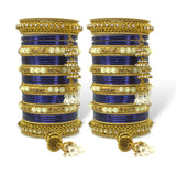 Antique Jhumki Latkan Bangle set for two hands by Leshya