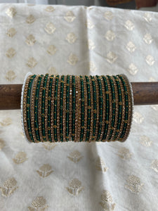 Elegant Colored Thread Bangle Set