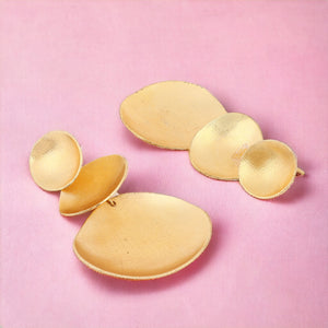 Beautiful Jhumki Matte Gold Finish Earrings