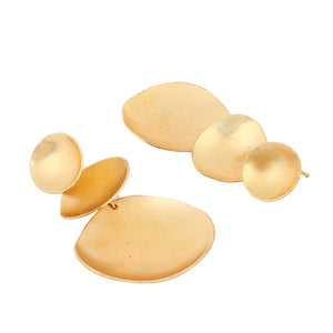 Beautiful Jhumki Matte Gold Finish Earrings