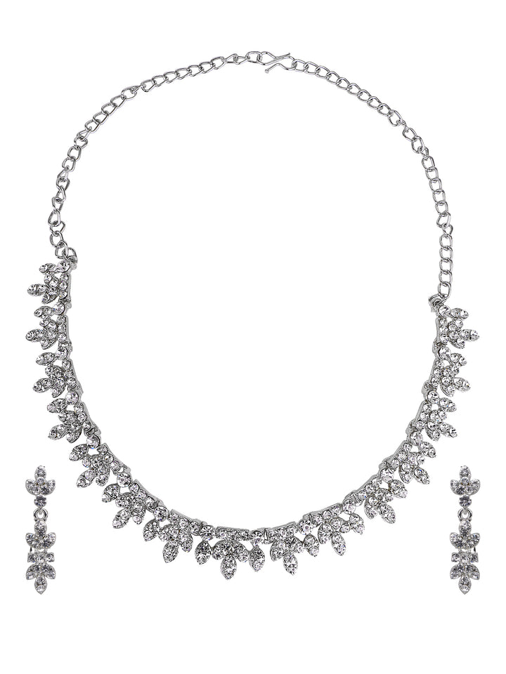 Oxidized Partywear Necklace with Earring by Leshya