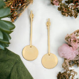 Matte Gold Finish drop design Earrings