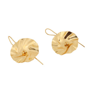 Pretty Matte Gold Finish Earrings for partywear