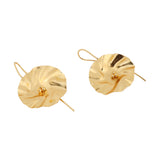 Pretty Matte Gold Finish Earrings for partywear