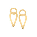 Loop Matte Gold Finish Earrings