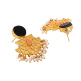 Traditional Jhumki Matte Gold Finish Earrings