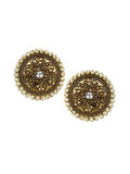 Beautiful Shine Gold Finish Earrings