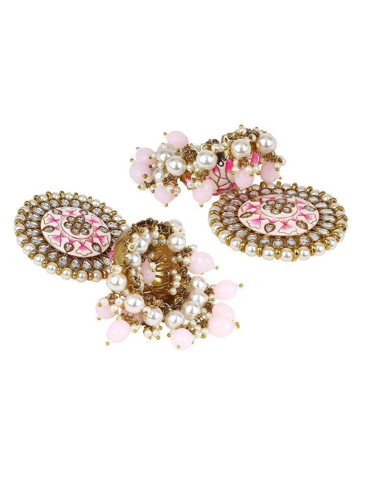 Vehitna Dual Colour Meenakari Art Work Earrings – CASA ROZEN