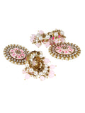 Meenakari Earrings with Kundan Pearl & Jhumka by Leshya