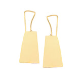 Beautiful Geometric Matte Gold Finish Earrings