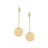 Matte Gold Finish drop design Earrings