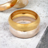 Golden & Silver Matte Gold finish Bracelet Pair