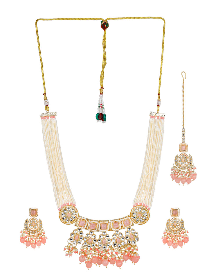 Bridal Kundan Jewellery Set with Earring