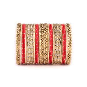 Colored Daily Wear Bangle Set With Flower Jaali Work