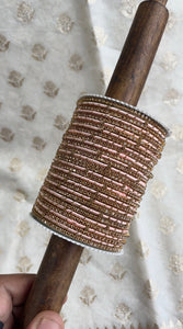 Elegant Colored Thread Bangle Set