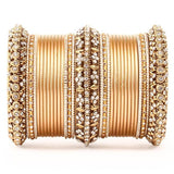 Set of 2 Bridal Matte Textured Bangle Set