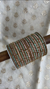 Elegant Colored Thread Bangle Set