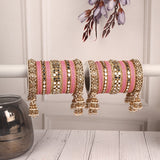 Mirror Style Bangle set with Jhumki for two hands by Leshya