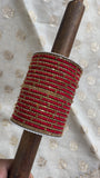 Elegant Colored Thread Bangle Set