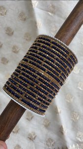 Elegant Colored Thread Bangle Set