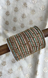 Elegant Colored Thread Bangle Set