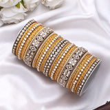 Rich Texture bangle set with Silk thread Bangles by Leshya