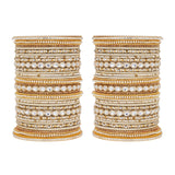 Bridal Bangle Set with Kundan Kangan by Leshya