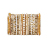 Bridal Bangle Set with Kundan Kangan by Leshya