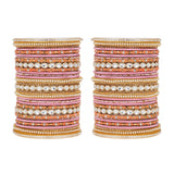 Bridal Bangle Set with Kundan Kangan by Leshya