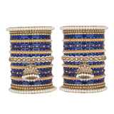 Bridal Jhumki Style Bangle set for two hands by Leshya