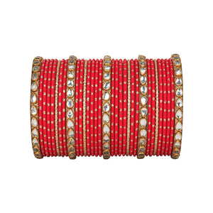 Set of 2 Multi Colour Bangle Set by Leshya (Karva)