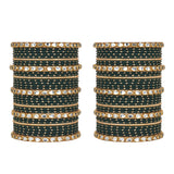 Set of 2 Multi Colour Bangle Set by Leshya