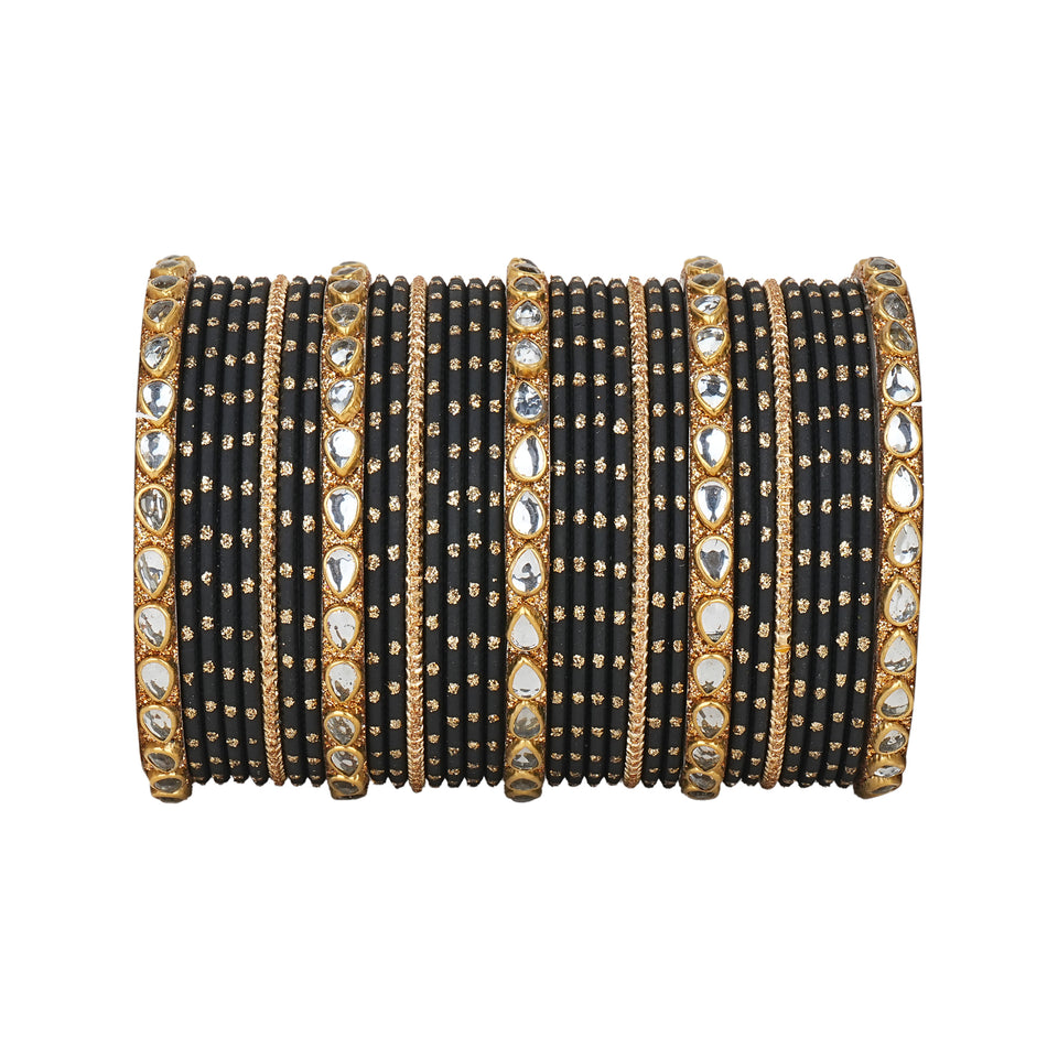 Set of 2 Multi Colour Bangle Set by Leshya