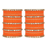 Set of 2 Multi Colour Bangle Set by Leshya