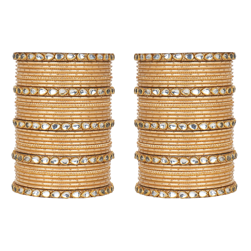 Set of 2 Multi Colour Bangle Set by Leshya