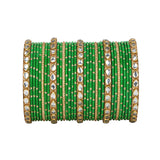 Set of 2 Multi Colour Bangle Set by Leshya