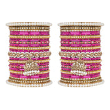 Bridal Jhumki Style Bangle set for two hands by Leshya