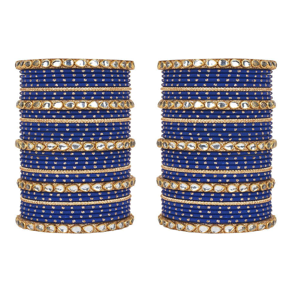Set of 2 Multi Colour Bangle Set by Leshya