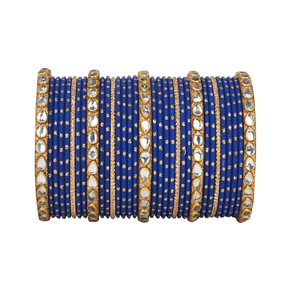 Set of 2 Multi Colour Bangle Set by Leshya