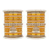 Bridal Jhumki Style Bangle set for two hands by Leshya
