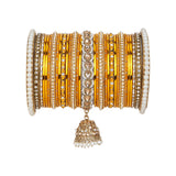 Bridal Jhumki Style Bangle set for two hands by Leshya
