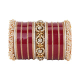 Traditional Bridal Chura with Gajra Kada by Leshya