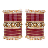 Traditional Bridal Chura with Gajra Kada by Leshya